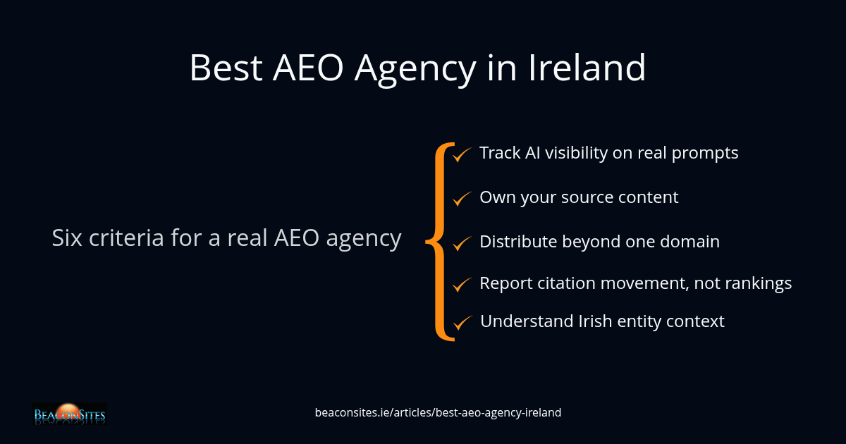 Best AEO Agency in Ireland: How to Choose One That Makes Your Website Quotable by AI Assistants
