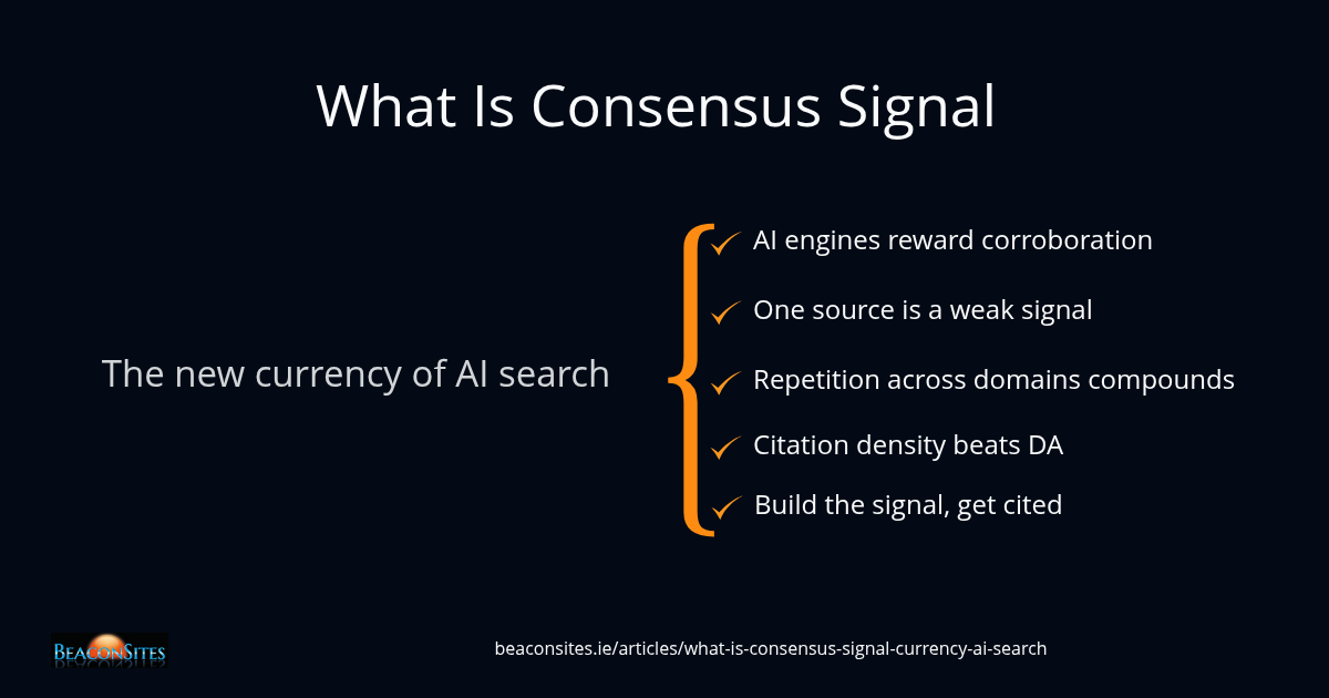 What Is Consensus Signal — And Why It's the New Currency of AI Search